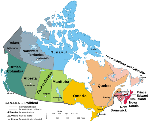 Canadian provinces